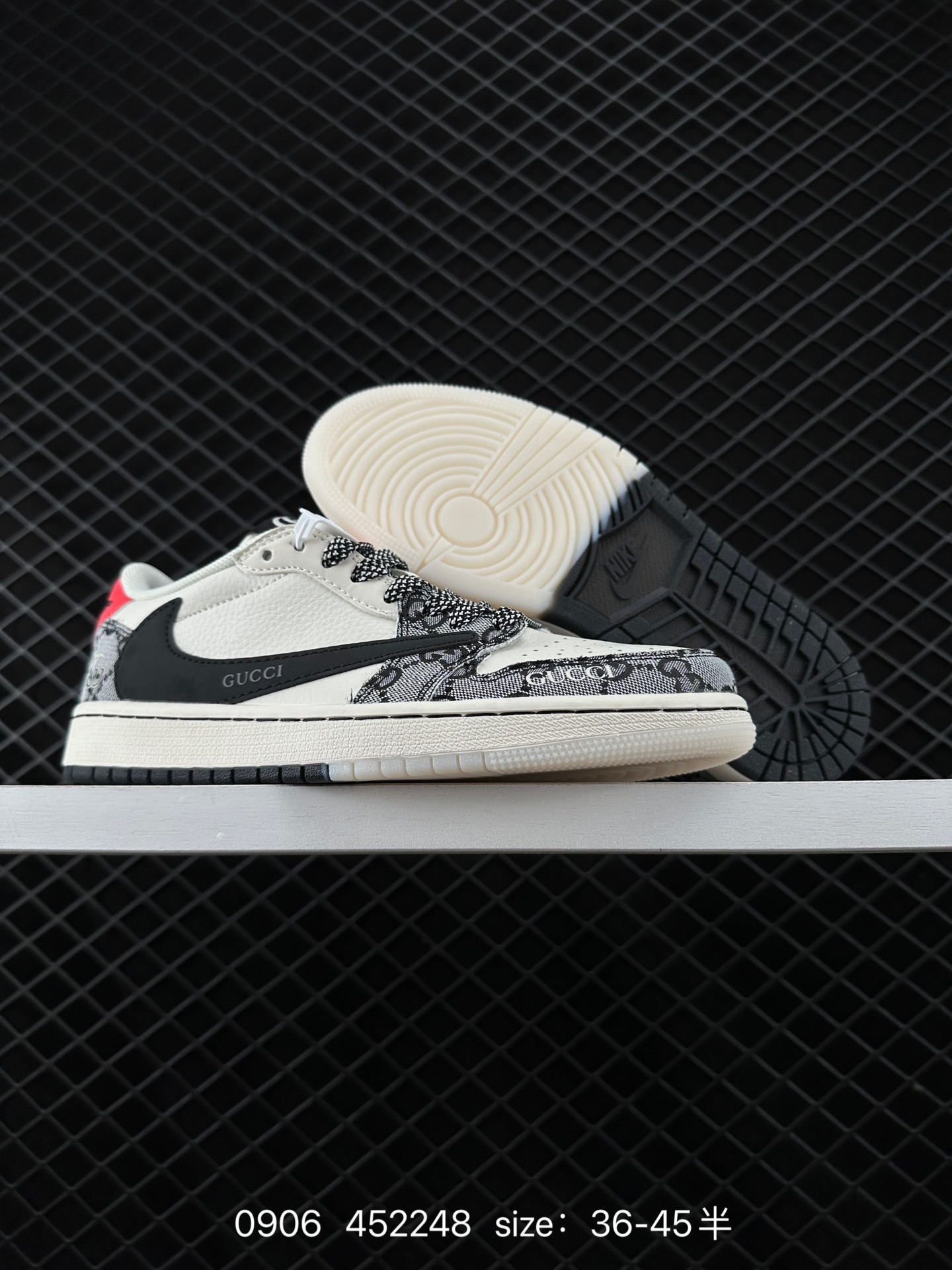 fragment design x Travis Scott x Nike Air Jordan 1 Low OG SP”Black/Green Toe“